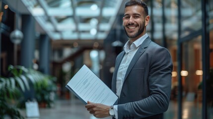 Successful Investor Holding Investment Certificates in Corporate Setting