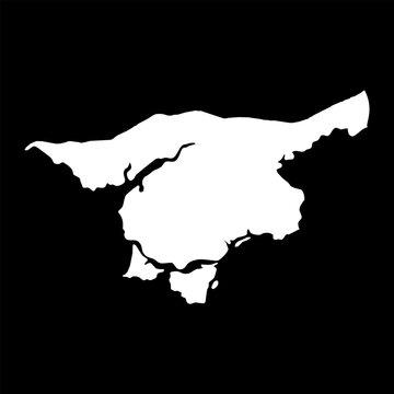 Cacheu region map, administrative division of Guinea Bissau. Vector illustration.