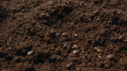 Natural Brown Dirt Macro Shot