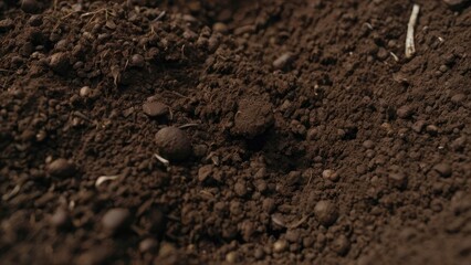 Loamy Soil Structure Close-Up View