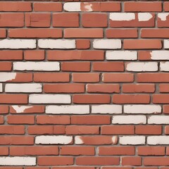 Obraz premium Red brick wall of the house. Background, texture