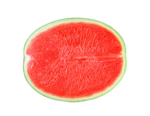 Slice of watermelon isolated on transparent background. PNG