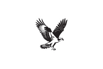 Peregrine Falcon silhouette vector style with white background11