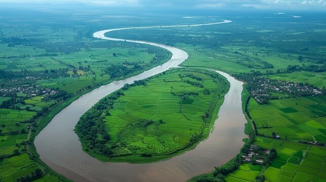 Wide and Well Maintained River Delta - Powered by Adobe