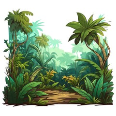 Obraz premium Vibrant Tropical Forest