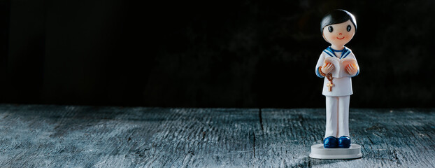 first communion boy, web banner format