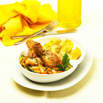 pollo al vino blanco 