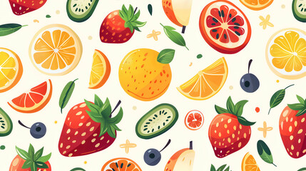 Fruit Frenzy: A Burst of Colorful Freshness