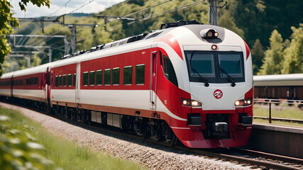 train on the railway