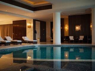 pool in the hotel