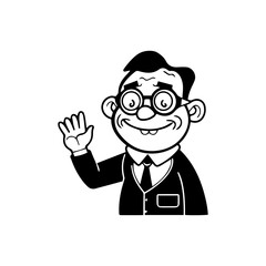 Fototapeta premium teacher character