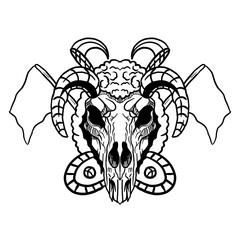 transparent hand drawn sheep and flag illustration PNG