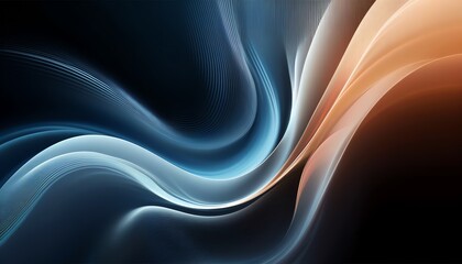 Obraz premium An abstract background with a smooth, flowing design in various shades of a texturized and dynamic color scheme