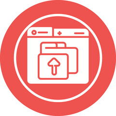 Upload File Vector Icon