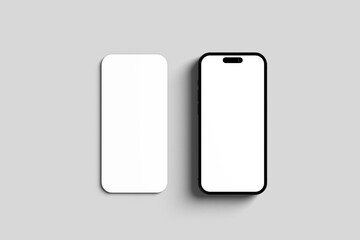 Top View Screen and Smartphone Mockup for showcasing your design