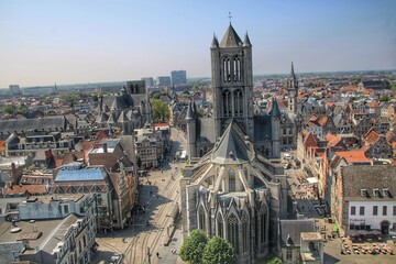 Fototapeta premium St Bavo's cathedral, Ghent, Belgium