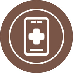 Fototapeta premium Medical App Vector Icon