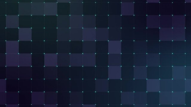 Digital Small Squares Loop Background Video Grid Pattern