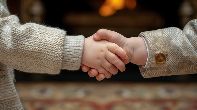 handshake of two child