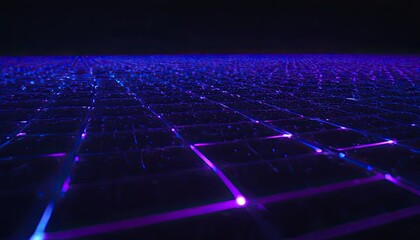 Obraz premium Creative glowing purple metaverse space background