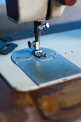 sewing machine close up