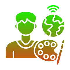 Digital nomad Icon