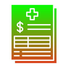 Fototapeta premium Costs Icon