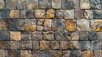 Fototapeta premium Old stone pavement road on the street