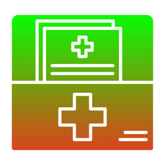 Obraz premium Medical file Icon