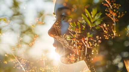 autumn leaves on the tree