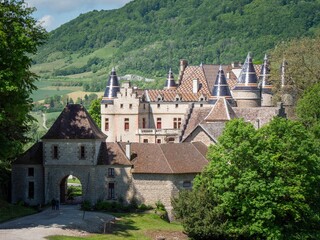 Scenic view of Chateau de Pupetieres in Isere, France