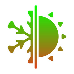 Heating and cooling Icon