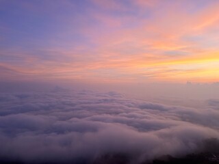 Obraz premium sunrise over the clouds