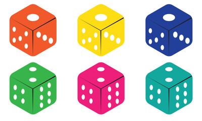 Dice icon logo vector template, Creative Gambling design icon symbol Illustration, Casino games icon