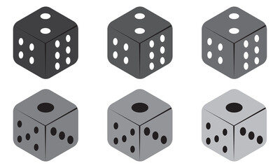 Dice icon logo vector template, Creative Gambling design icon symbol Illustration, Casino games icon