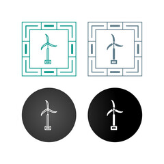 Windmill Vector Icon