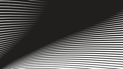 Black abstract background with curve line for backdrop or presentation