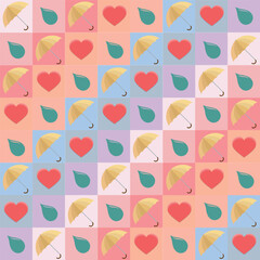 Beautiful umbrella pattern designs for decorations, wallpaper, wrapping paper, fabric, backdrops and more.	
