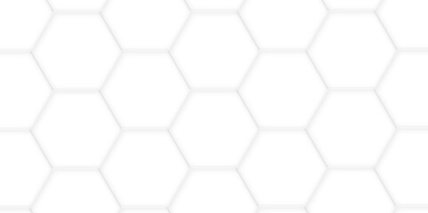 3d hexagonal structure futuristic white background and embossed hexagon abstract with hexagon background. honeycomb hexagonal background. Hexagon shape, white, shiny black. hexagon pattern shape.