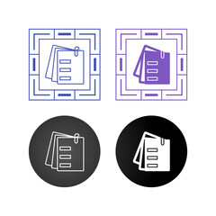 Attached Documents Vector Icon