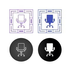 Office Chair Vector Icon