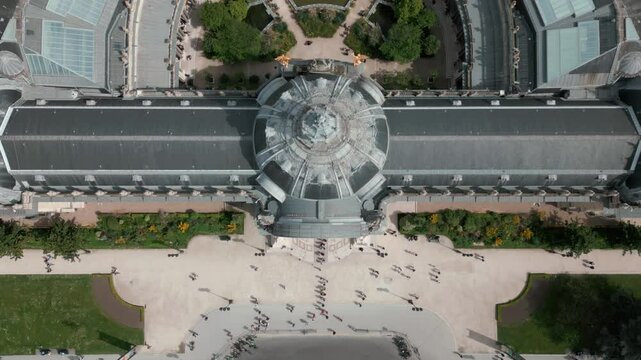 Petit Palais, Paris. Aerial Drone