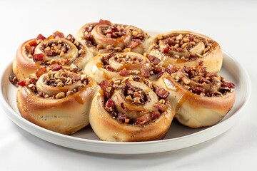 Irresistible Bacon and Bourbon Cinnamon Swirls with Crunchy Hazelnuts