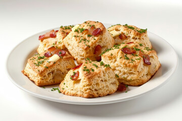 Bacon and Onion Biscuits: Premium Ingredients and Rich Flavors