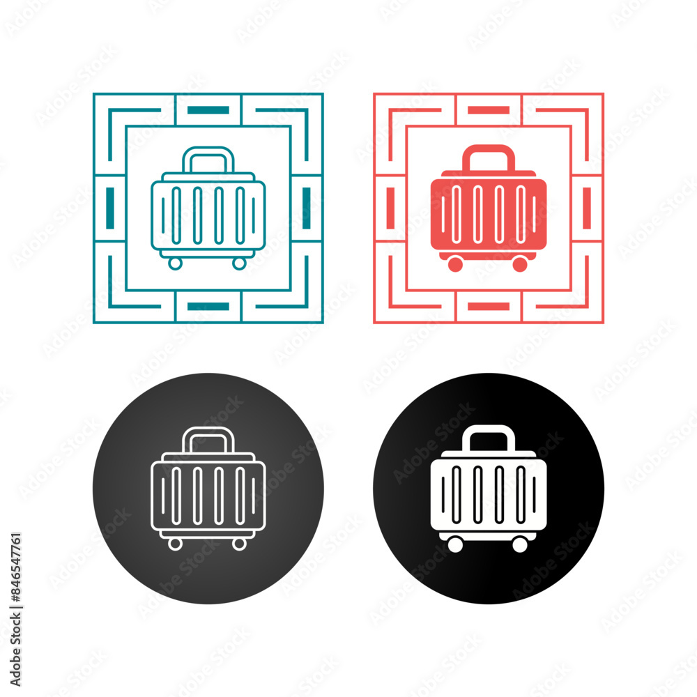 Poster Baggage Vector Icon