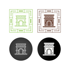 Fototapeta premium Arch Vector Icon