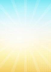 Halftone Pop Art Style Starburst Pattern Cartoon Background Vintage tone light effect. Vector illustration wow gradient design banner © HNKz