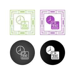 On Time Delivery Vector Icon