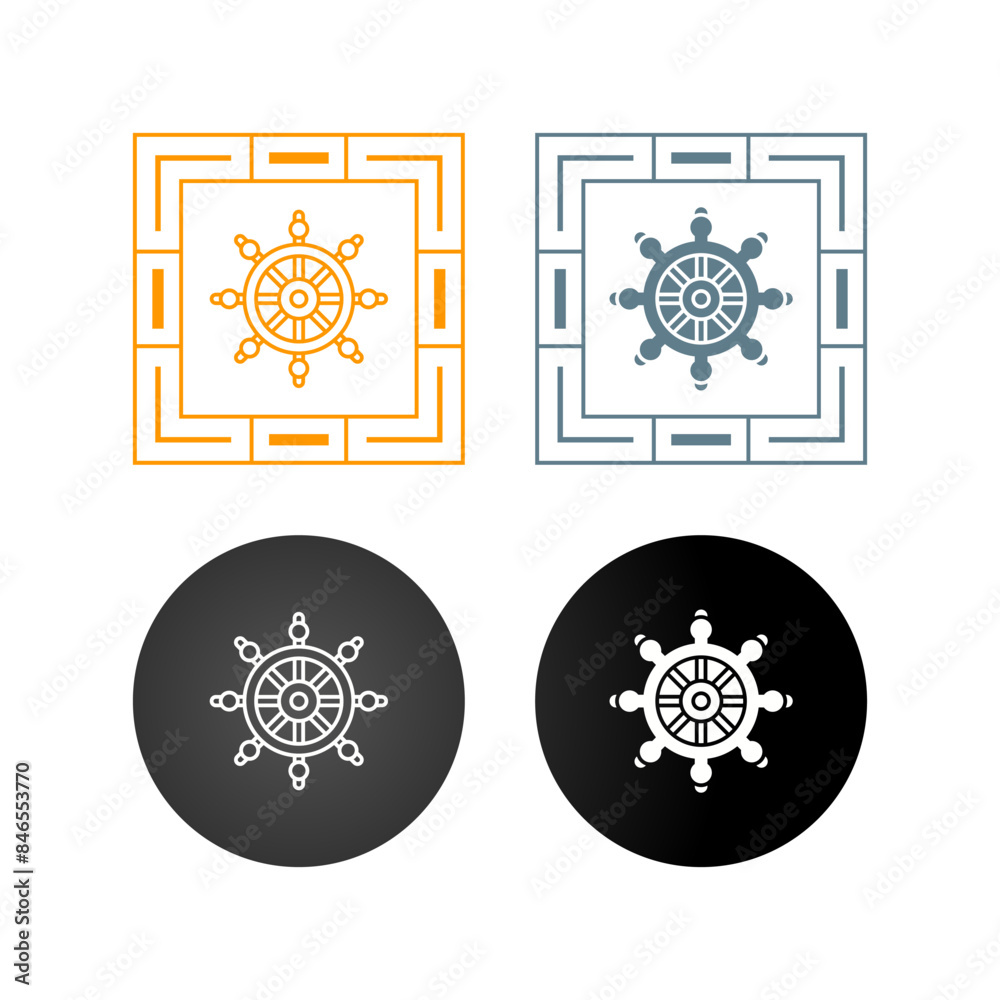 Canvas Prints helm vector icon