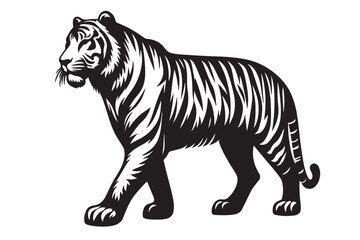 Tiger vector silhouette image